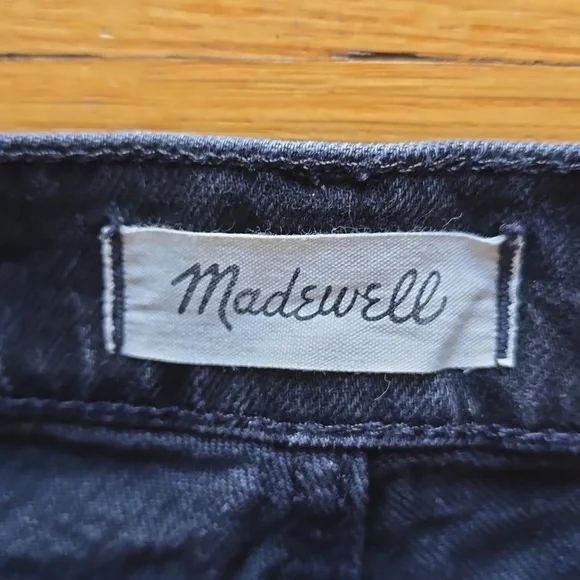 Madewell, The Perfect Vintage Wide-Leg Jean, Black, EUC, Women's 26 - Picture 4 of 16